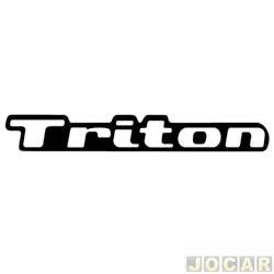 Letreiro - alternativo - <b>Mitsubishi L-200 Cabine Dupla Triton 4X4 AT 3.5 V6 24V Flex de 2009 at 2012</b> - L200 2007 at 2012 - Triton - resinado - auto colante - cada (unidade)