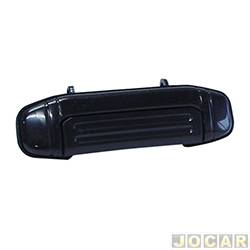 Maaneta externa da porta - <b>Mitsubishi Pajero 4X4 GLS 3.5 V6 gasolina 2P de 1998 at 2000</b> - Pajero 1994 at 1999 - preta - dianteiro - lado do passageiro - cada (unidade)