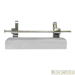 Gatilho da maaneta externa da porta - <b>Mitsubishi L-200 Cabine Dupla Triton 4X4 AT 3.5 V6 24V Flex de 2009 at 2012</b> - L200 triton 2007 at 2012 - Tampa caamba - cromada - cada (unidade)
