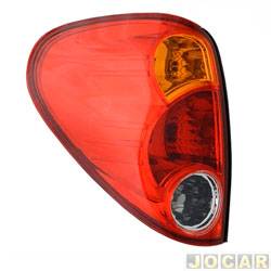 Lanterna traseira principal - TYC - <b>Mitsubishi L-200 Cabine Dupla Triton 4X4 AT 3.5 V6 24V Flex de 2009 at 2012</b> - L200 Triton 2007 at 2012 - lado do motorista - cada (unidade) - 16231