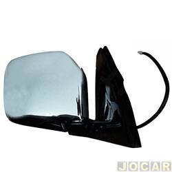 Retrovisor externo - importado - Pajero 1993 at 1997 - eltrico - cromado - lado do passageiro - cada (unidade) - VM247ER