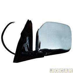 Retrovisor externo - importado - Pajero 1993 at 1997 - eltrico - cromado - lado do motorista - cada (unidade) - VM247EL
