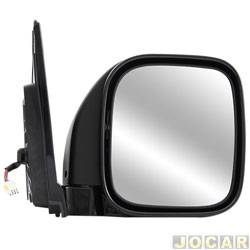 Retrovisor externo - importado - Pajero 1993 at 1997 - eltrico - preto - lado do passageiro - cada (unidade) - VM247EBR