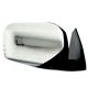 Retrovisor externo - importado - Mitsubishi L-200 Cabine Dupla Triton 4X4 MT 3.2 16V Turbo-IC diesel de 2007 at 2012 - L200 Triton 2007 at 2012 - sem controle - fixo - capa cromada - lado do passageiro - cada (unidade) - 21226