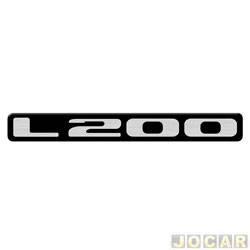 Letreiro - alternativo - Maron - L200 Outdoor HPE 2006 at 2012 - "L200" - resinado - cada (unidade) - 6964
