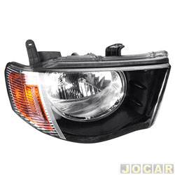 Farol principal - importado - L200 Triton 2007 at 2016 - lado do passageiro - cada (unidade) - 8301A824