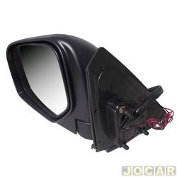 Retrovisor externo - importado - L200 Triton 2007 at 2012 - eltrico - com pisca - cromado - lado do motorista - cada (unidade) - YT7231CEHL-LD
