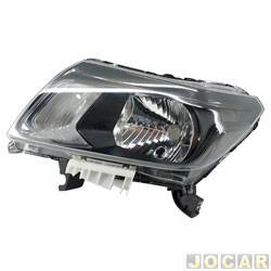 Farol principal - TYC - Frontier Attack 2018 at 2022 - regulagem manual - sem LED - black - lado do motorista - cada (unidade) - 30239