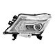 Farol principal - TYC - Frontier 2017 at 2022 - regulagem manual - cromado - com LED - H4 - lado do motorista - cada (unidade) - 30621