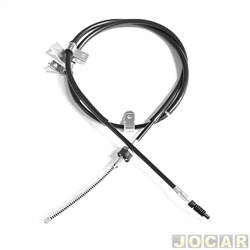 Cabo do freio de mo - Frontier - <b>Mitsubishi L-200 Cabine Dupla Triton HPE 4X4 AT 3.5 V6 Flex de 2012 at 2017</b> - L200 Triton 2008 em diante - traseiro - lado do passageiro - cada (unidade) - 28339