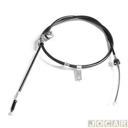 Cabo do freio de mo - Frontier - <b>Mitsubishi L-200 Cabine Dupla Triton HPE 4X4 AT 3.5 V6 Flex de 2012 at 2017</b> - L200 Triton 2008 em diante - traseiro - lado do motorista - cada (unidade) - 70388