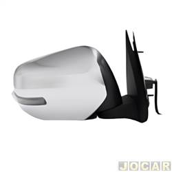 Retrovisor externo - Mirror - L200 Triton 2017 at 2020 - eltrico/pisca/retrtil - 7 fios - cromado - lado do passageiro - cada (unidade) - 34266