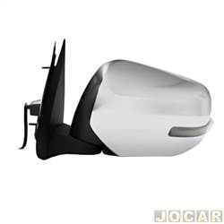 Retrovisor externo - Mirror - L200 Triton 2017 at 2020 - eltrico/pisca/retrtil - 7 fios - cromado - lado do motorista - cada (unidade) - 34265