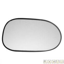 Lente do retrovisor com base - G Componentes - Livina 2009 em diante - prata - lado do passageiro - cada (unidade) - GB0012