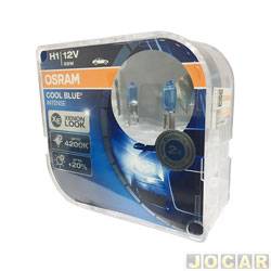 Kit lâmpada do farol - Osram - H1 12V/55W - Cool Blue Intense (luz branca) - 4200K - kit - 64150CBI