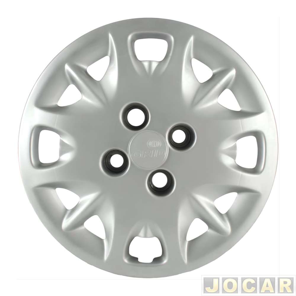 Calota aro 13 Fiat - Grid - Palio - 2001 ELX - prata - cada (unidade) - 005CB-PTA-U