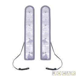Adesivo com LEDs - Autopoli - Retro Light - LEDs de 12V - âmbar (amarelo) - par - AP790