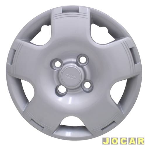 Calota aro 13 Volkswagen - Grid - Gol - modelo - 2000 até 2008 - fixada com parafuso - prata - cada (unidade) - 060CA-PTA-U