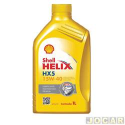leo do motor - Shell - Helix HX5 - SAE 15W-40 API SL/CF - mineral - 1L - cada (unidade) - 702133