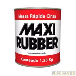 Massa rápida - Maxi Rubber - 1,25 kg - cinza - cada (unidade) - 70225