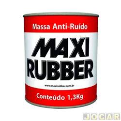 Massa anti-rudo - Maxi Rubber - 1,3 kg - preto - cada (unidade) - 70229