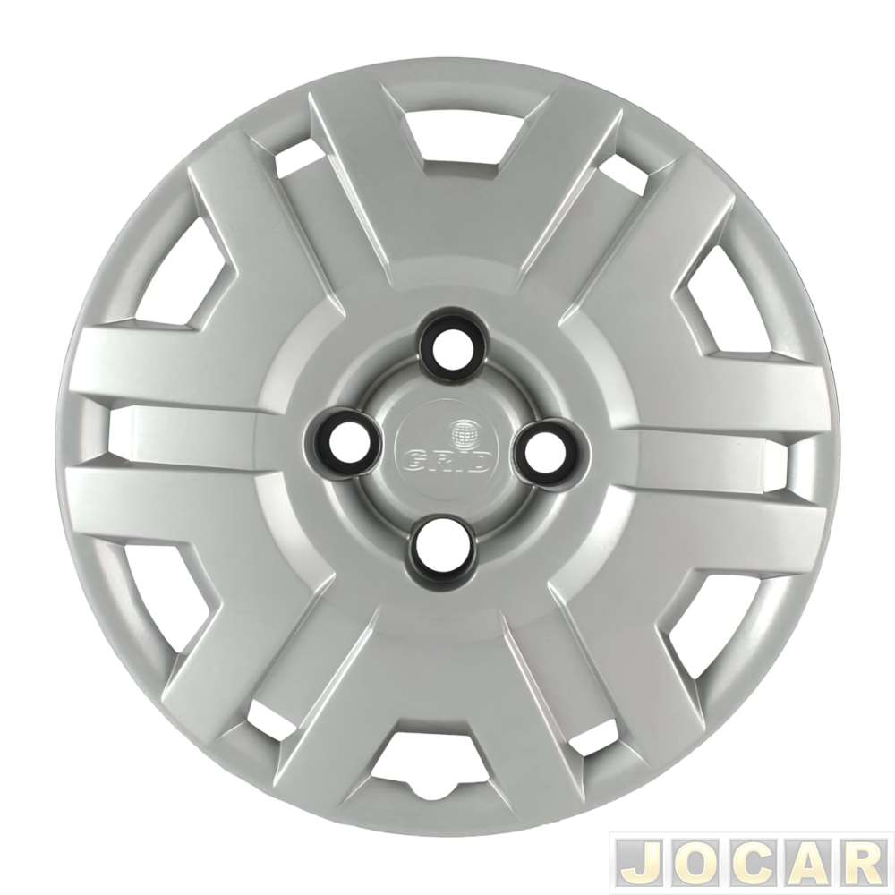 Calota aro 14 Chevrolet - Grid - Montana - todos os modelos - prata - cada (unidade) - 056CB-PTA-U