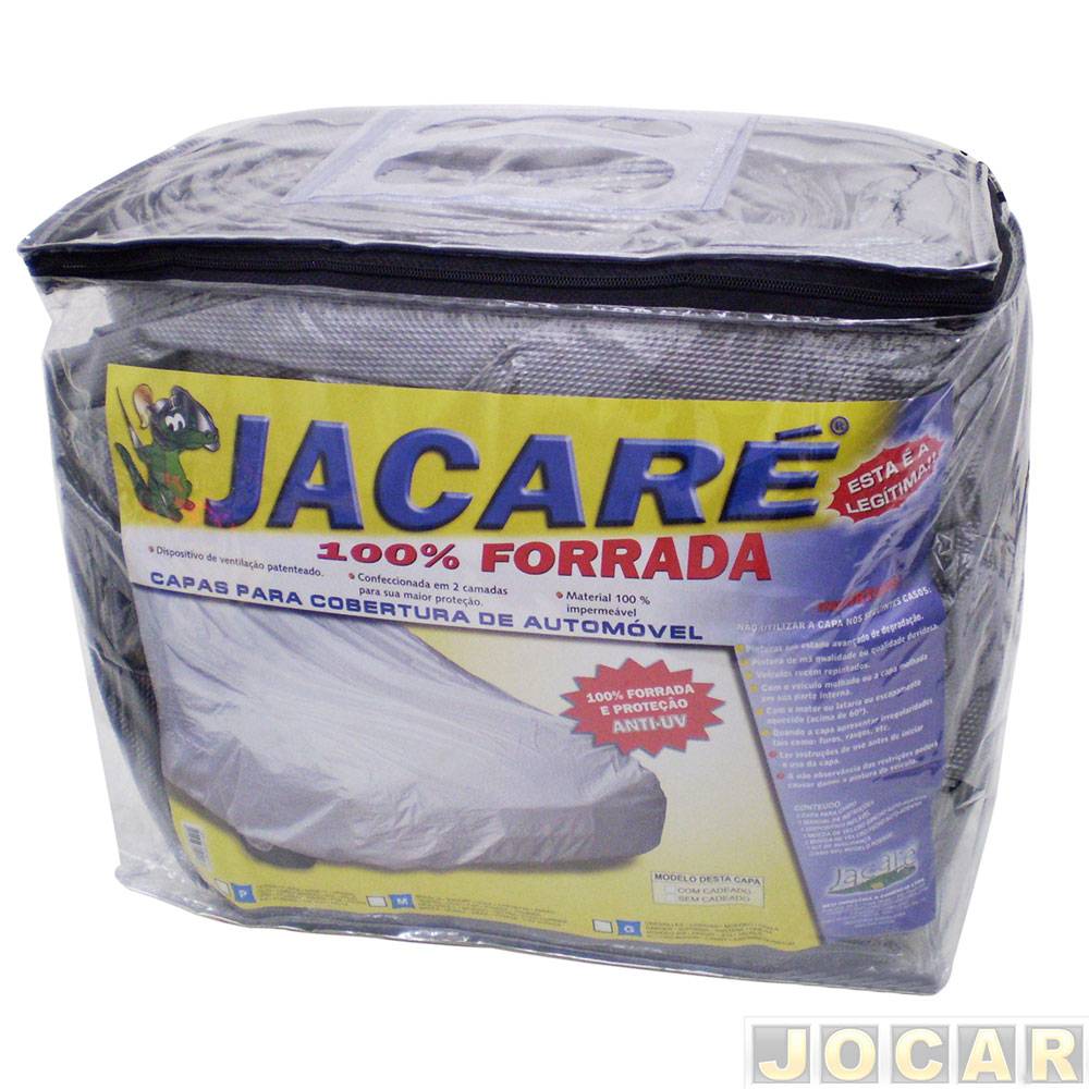 Capa de carro - Bezi - S4 - Doblò/TR4/Troller/Kangoo/Fiorino/Tucson/Sportage - Jacaré - impermeável - 100% forrada - cinza - cada (unidade) - VAN_I