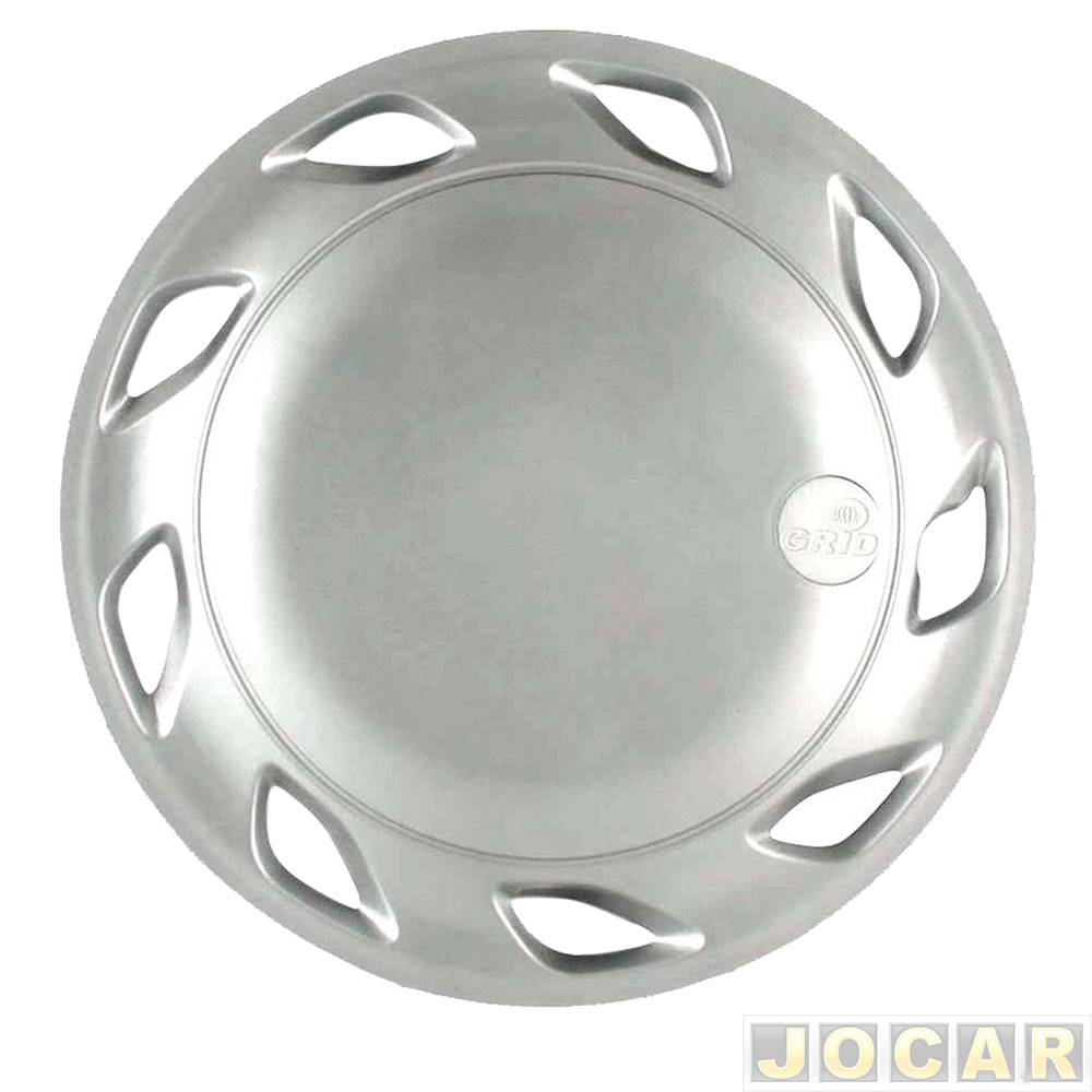 Calota aro 13 Volkswagen - Grid - Gol Modelo 1991 - encaixe - prata - cada (unidade) - 519AR-PTA-U