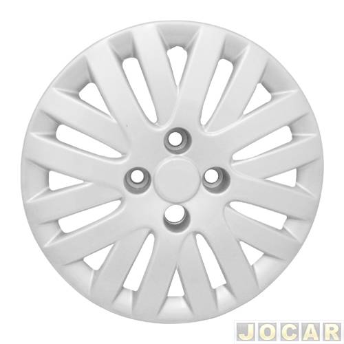 Calota aro 14 Volkswagen - Grid - Gol/Saveiro/Voyage G5 2009 até 2012 - modelo Trend - de parafuso - leia a descrição detalhada - prata - cada (uni...