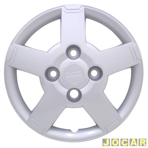 Calota aro 13 Ford - Grid - Ka 2008 até 2014 - prata - cada (unidade) - 013CB-PTA-U
