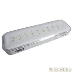 Luz de emergência - DNI - para inspeção uso geral - Slim com 30 leds - branca - cada (unidade) - 6936