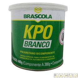 Massa KPO - Brascola - com catalizador - 440g - branco - cada (unidade)