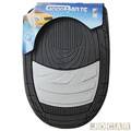 Tapete de PVC - GoodParts - universal - Dune - acabamento central na cor cinza claro - preto - jogo - 70.4057