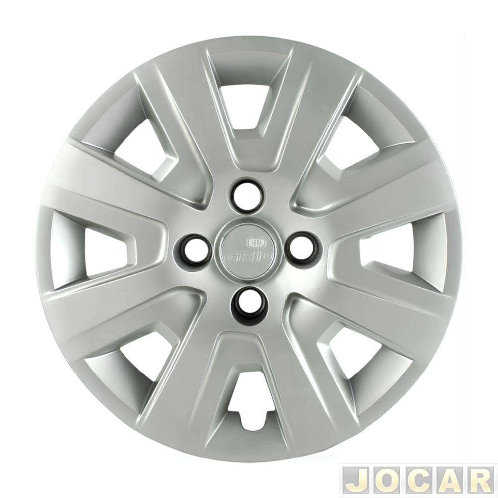 Calota aro 14 Volkswagen - Grid - Saveiro 2013 até 2016 - prata - cada (unidade) - 108CA-PTA-U
