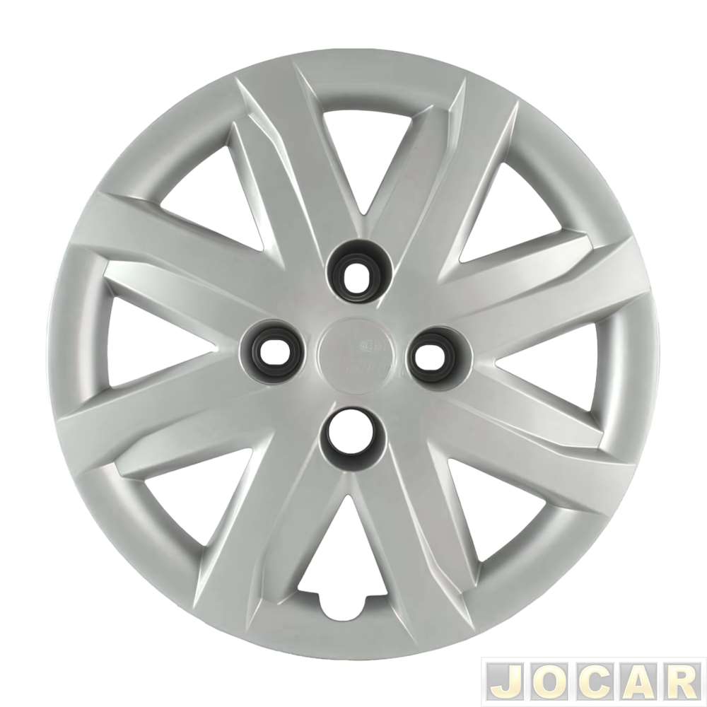 Calota aro 13 Volkswagen - Grid - Gol 2013 até 2022 - prata - cada (unidade) - 047CA-PTA-U