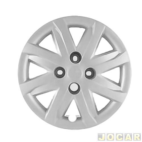Calota aro 14 Volkswagen - Grid - Gol G5 2012 - leia descrição detalhada - fixada com parafuso - prata - cada (unidade) - 048CA-PTA-U