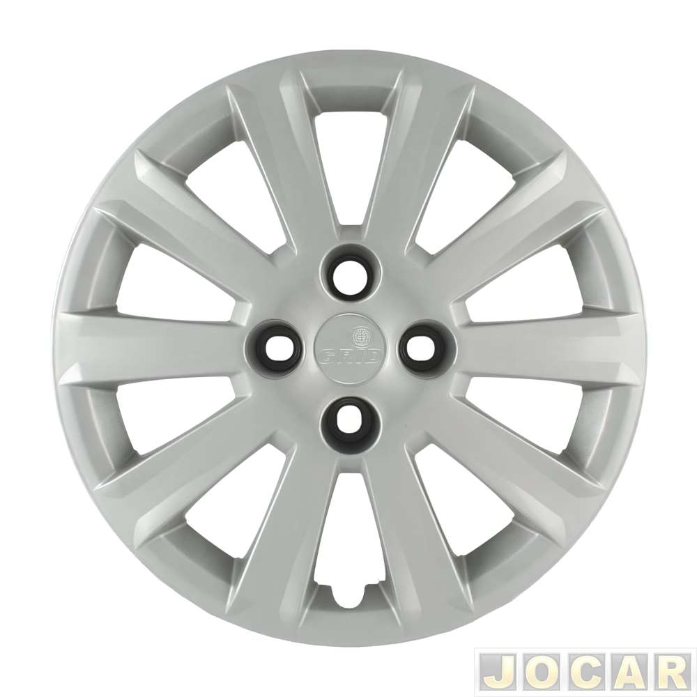 Calota aro 15 Volkswagen - Grid - Gol G5 2011 - leia descrição detalhada - fixada com parafuso - cada (unidade) - 018CP-PTA-U