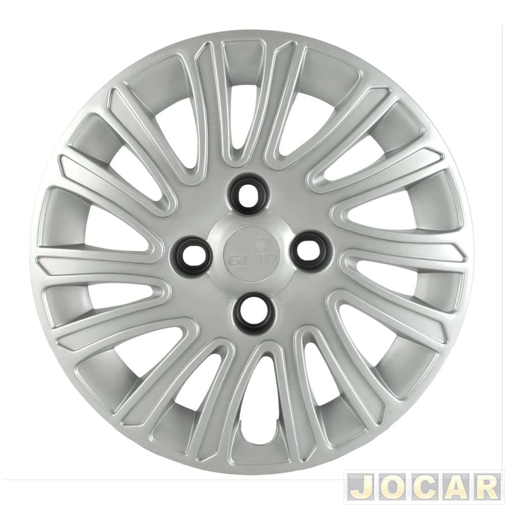 Calota aro 13 Fiat - Grid - Grand Siena 2013 - prata - cada (unidade) - 092CB-PTA-U
