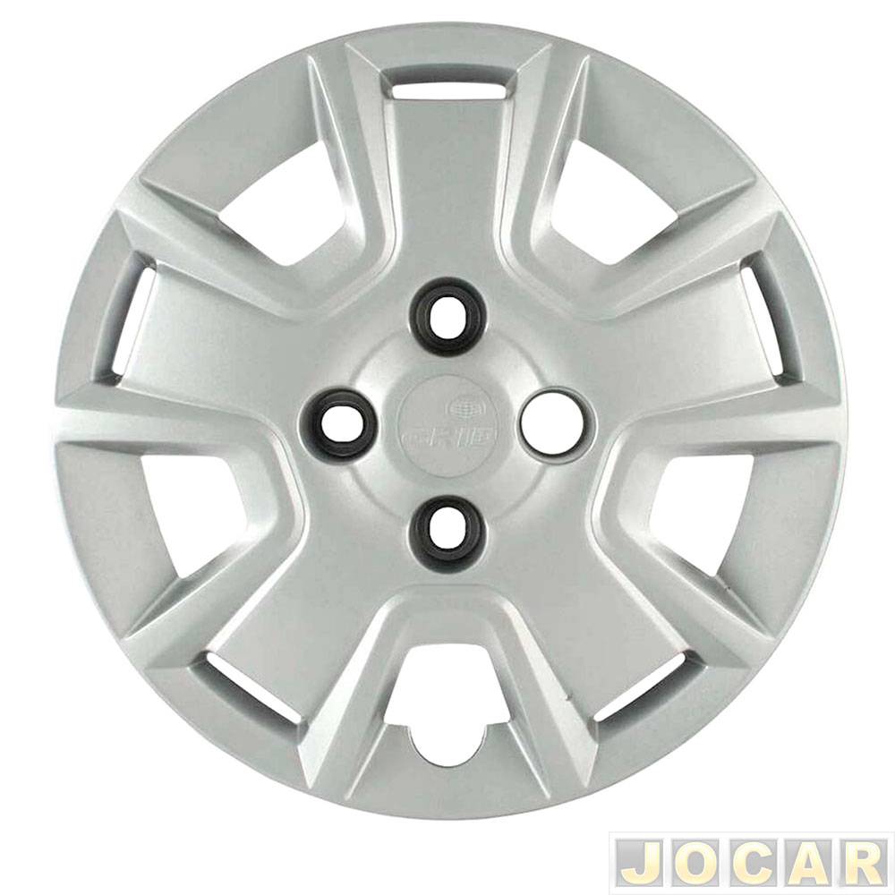 Calota aro 14 Ford - Grid - Ka 2008 até 2014 - prata - cada (unidade) - 090CB-PTA-U