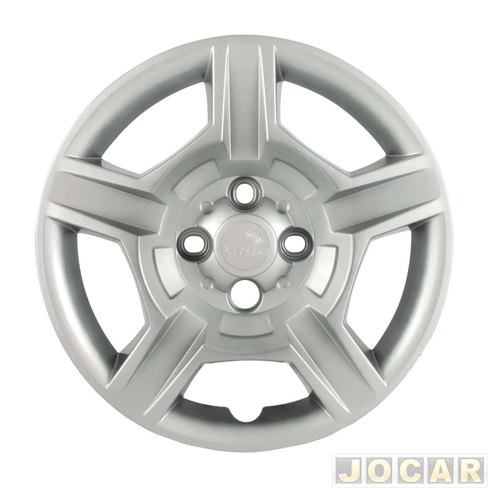 Calota aro 15 Ford - Grid - EcoSport 2012 - prata - cada (unidade) - 081CP-PTA-U