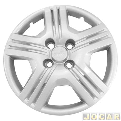 Calota aro 15 Honda - Grid - Fit 2012 - prata - cada (unidade) - 089CP-PTA-U