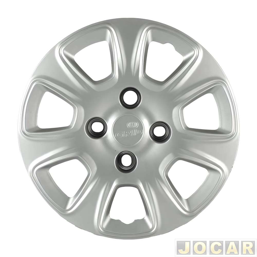Calota aro 13 Fiat - Grid - Uno Vivace 2011 em diante - prata - cada (unidade) - 076CB-PTA-U