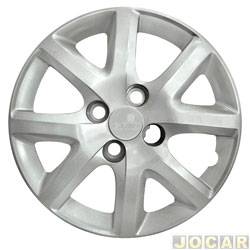 Calota aro 14 Fiat - Grid - <b>Fiat Siena HLX Dualogic 1.8 8V Flex de 2009 at 2010</b> - Siena EL 1.4 2014 em diante - cubo baixo - cada (unidade) - 160CB-PTA-U