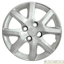 Calota aro 14 Fiat - Grid - <b>Fiat Siena ELX 1.4 8V Tetrafuel de 2007 at 2011</b> - Siena EL 1.4 2014 em diante - cubo baixo - cada (unidade) - 160CB-PTA-U