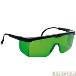 Óculos de proteção - universal - verde - cada (unidade)