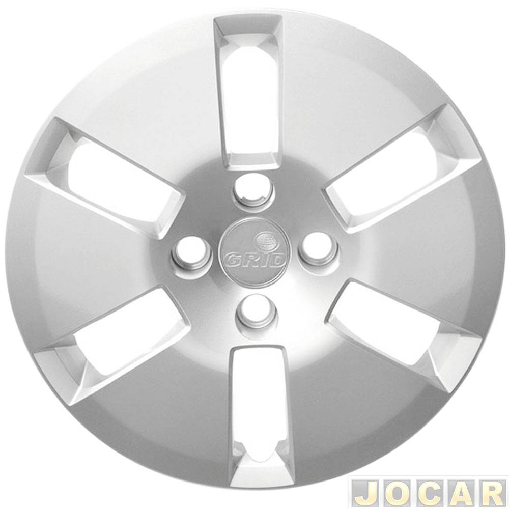 Calota aro 14 Volkswagen - Grid - up! 2014 em diante - prata - cada (unidade) - .188CB-PTA-U