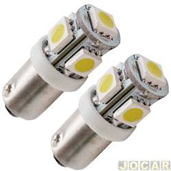 Lmpada automotiva - importado - Lanterna 69 - com 5 LEDs SMD - par - MX-3117BR