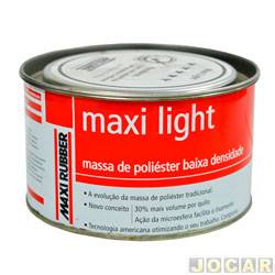 Massa poliester - Maxi Rubber -  Maxi Light - 900g - cada (unidade) - 705496