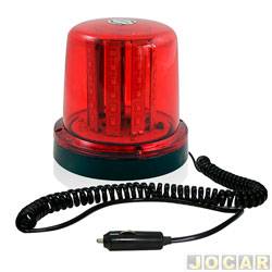 Giroflex sinalizador - Autopoli - Universal SMD - com 54 LEDs - Bivolt 12 e 24v - com m - vermelho - cada (unidade) - AL289