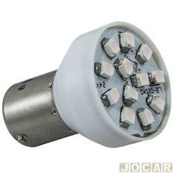 Lmpada automotiva - Autopoli - Lanterna 1 polo - branca - com 12 LEDs - pino desencontrado - par - AP054